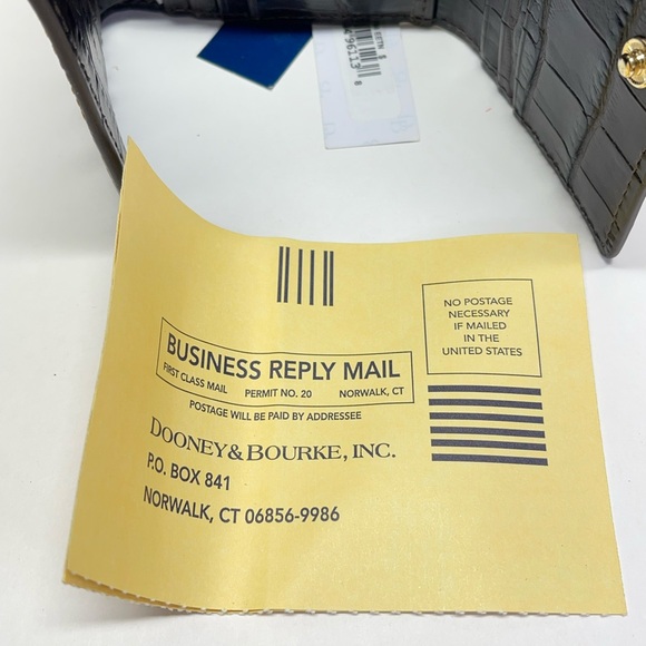 🍓🍓sold🍓🍓Dooney & Bourne Landon Trifold Wallet In Espresso W/Tags, Warranty - Picture 5 of 12